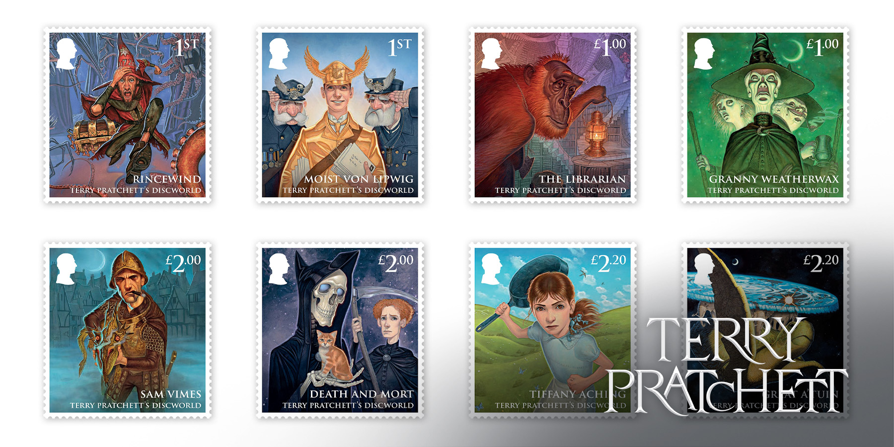 Royal Mail unveils 40th anniversary Discworld stamps